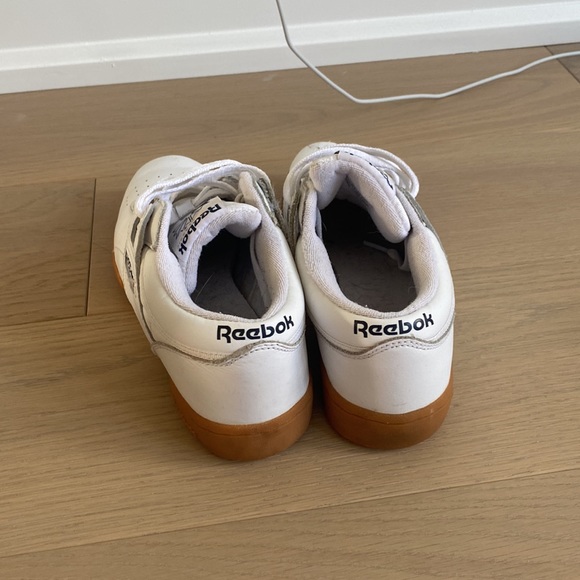 White Reebok Runner with Beige Bottom - Picture 4 of 5